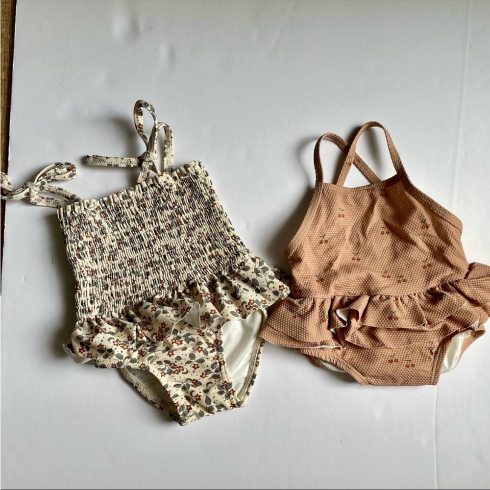 Rylee + Cru And Quincy Mae Girls Swim wear Swimsuit 3 - 6 Months in floral